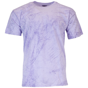 T-shirt à manches courtes pour homme, col rond, coupe classique, tricoté, motif tie-dye violet, design personnalisé 2026, nouveau design - Product Image 1