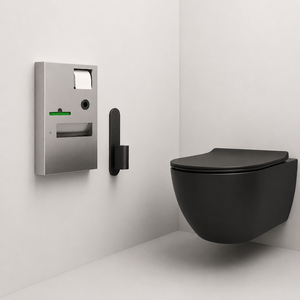 Wall Mounted Toilet Paper Dispenser Cabinet Stainless Steel Tissue Holder <b>Lockable</b> <b>Storage</b> <b>Box</b> for Bathroom Toilet - Product Image 2