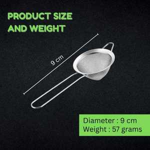 Colador de Té de Acero Inoxidable con Malla Fina, Recipientes para Escurrir, Tetera Portátil Ecológica para Té, Café en Polvo, Alimentos, Material Metálico - Product Image 3