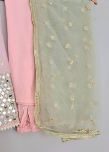 Costume indien pakistanais avec travail de miroir prêt à porter Shalwar Kameez Vêtements Robe à la mode 2021 - Product Image 4