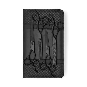 Kit de barbier professionnel pliable et léger, droitier, en acier inoxydable VG10, revêtement titane bleu, lame droite de haute qualité pour cheveux - Product Image 1