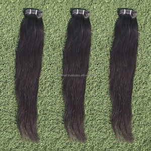 Extensions de Cheveux Vierges Remy 100% Indonésiens Doux et Brillants, Alignement des Cuticules, Sans Nœuds, Double Trame Faite à la Machine / Clip-in - Product Image 3