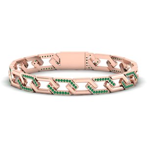 REYES Luxury Design 1.5 Carat Emerald Gemstone <b>Bracelet</b> Sparkling 925 Sterling <b>Silver</b> GRA Certified Moissanite Fine Jewelry - Product Image 3
