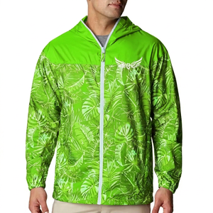 <b>Men's</b> Hooded Windbreaker <b>Jacket</b> Floral Print Waterproof Lightweight Casual <b>Summer</b> Outdoor Wear - Product Image 5