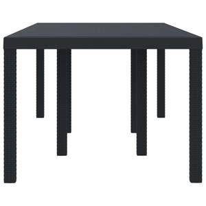 Table de jardin en polyrotin anthracite 78,74 x 39,37 x 28,74 cm pour extérieur - Product Image 3
