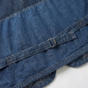 เสื้อกั๊กยีนส์สีน้ำเงินเข้มแบบตาข่าย |   เสื้อกั๊กยุทธวิธีแบบมีซิปหลายช่อง |   เสื้อแจ็คเก็ตทำงานแบบไม่มีแขนระบายอากาศได้ดี |   ผู้ผลิต OEM ตามสั่ง - Product Image 5