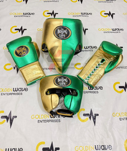 El Mejor Set de Boxeo Personalizado de Fábrica, Impreso, Sin Boxeo No Hay Vida, de Cuero Vacuno, Profesional - Product Image 2