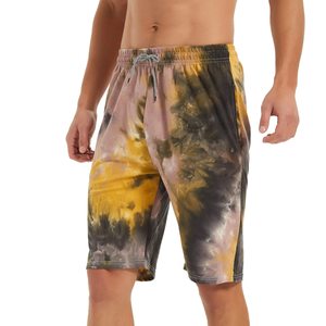 Short de sport pour homme en molleton 100% coton tissé, taille mi-haute, respirant, séchage rapide, pour entraînement, plage, été, course et gym - Product Image 2