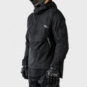 Hoodie de protection intégrale pour moto avec protections en fibre d'aramide pour les épaules, les coudes et le dos - Product Image 1