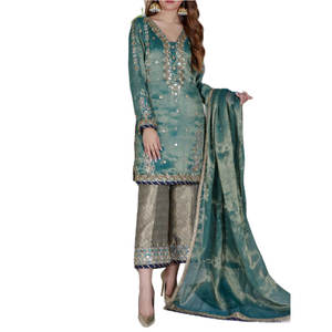 Nouvelles robes Salwar Kameez pakistanaises en tissu lawn pour femmes, brodées, tenues de soirée, prix de gros très attractif - Product Image 1