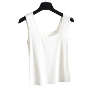 Camiseta sin mangas de jersey con cuello halter en colores pastel para mujer, deportiva, transpirable, de alta elasticidad, informal, para verano - Product Image 4