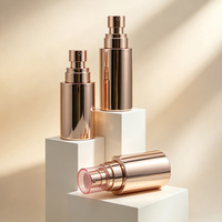 Emballage de soin de la peau de luxe personnalisé, flacon pompe sans air de 50 ml, contenants pour soin de la peau, flacon pour sérum, crème pour le visage