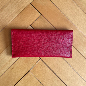 Handmade leather <b>cash</b> <b>envelope</b> featuring multiple compartments genuine cowhide leather secure closure compact storage for sale - Product Image 4