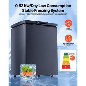 Congelador Compacto de 3.3 Pies Cúbicos con Puerta Superior Abatible, Independiente y 2 Cestas Extraíbles Ajustables - Product Image 2