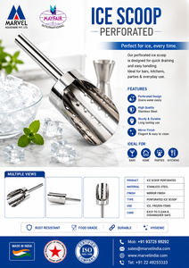 ที่ตักน้ำแข็งสแตนเลสแบบมีรู - Product Image 2