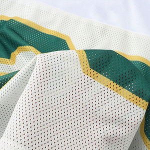 Camiseta de fútbol retro unisex de malla extragrande personalizada, estilo boxy, corta, transpirable, para adultos - Product Image 3