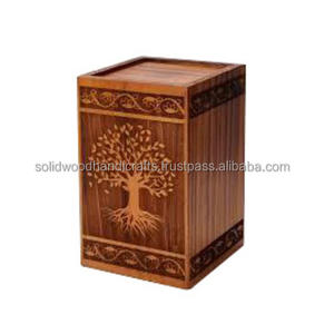 Urna de Madera Hecha a Mano para Cenizas de Adultos, Urnas Funerarias Humanas, Urnas de Entierro de Alta Calidad - Product Image 2