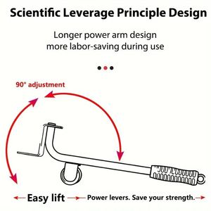 Ruota Girevole a 360 Gradi per Mobili, Capacità 881 Libbre Kit Sollevatore per Mobili con Ruote Girevoli a 360 Gradi, Carrello per Trasporto Mobili - Product Image 6