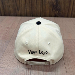 Gorras de Béisbol y Golf Personalizadas al por Mayor con Logotipo Bordado en 3D, de Dos Tonos, de Algodón, con Visera Curva y 5 Paneles, Unisex - Product Image 3