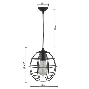 Wholesale Price Iron Wire Black Finished Hanging Wall Mount Celling Pendant <b>Lamp</b> Lighting Lantern Home Interior Decorative <b>Lamp</b> - Product Image 6