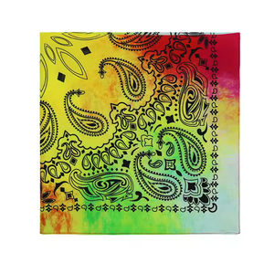 Bandana foulard hip-hop personnalisé teint à la main, motif cachemire, attache-cheveux, turban, doux, 100 % coton, imprimé par sublimation, respirant, écologique - Product Image 5