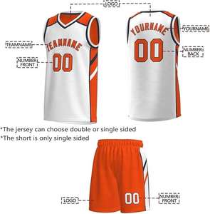 Maillots de sport respirants personnalisés de haute qualité, uniformes de sublimation, vêtements de sport sans manches, vêtements d'équipe de basketball - Product Image 4