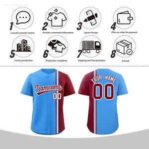 Vêtements de softball vierges à col en V respirants à séchage rapide personnalisés Shorts de baseball pour hommes et femmes - Product Image 5