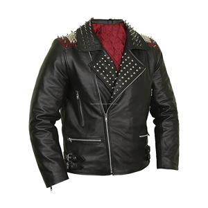 <b>Men's</b> Motorcycle Racing <b>Leather</b> <b>Jacket</b> Biker Rider Fashion Wear OEM ODM Custom Design Manufacturer - Product Image 4