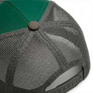 Casquette Trucker Homme Nouveau Style 2026 Vert Bicolore Visière Marron Dos en Maille Fermeture Snap Réglable Chapeau Décontracté Extérieur Logo Personnalisé - Product Image 4