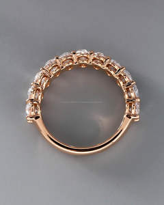 IGI/GIA Lab Grown Vintage 14k or jaune mariage/bague de fiançailles diamant coupe ronde unisexe parfait anniversaire et cadeau de fête - Product Image 4