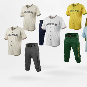 Premium Custom <b>Baseball</b> Uniform Set Men Women Breathable Lightweight Team Jersey Athletic Sportswear Wholesale Supplier - Product Image 5