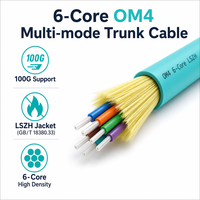 KABEL SERAT OPTIK HEADWAY FCS-DSLA-4M006-AQ 4 Core OM4 Multimode Indoor LSZH GB/T 18380.33 Kabel Inti