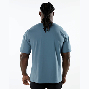 Camiseta Oversize de Lujo para Hombre, 100% Algodón Pesado, Cuello Redondo Personalizado, Tejido de Bambú de Alta Calidad, Anti-Pilling, Corte Regular - Product Image 3