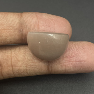 HAYAAT GEMS Pierre de lune grise naturelle ovale de 25,60 carats avec iridescence, cabochon, pierre précieuse en vrac pour la fabrication de bijoux - Product Image 2