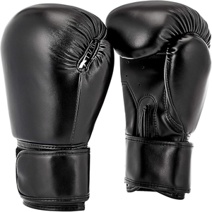 Gants de kickboxing en cuir artificiel, gants de combat en PU de qualité supérieure avec rembourrage multicouche pour l'entraînement et le sparring au kickboxing - Product Image 1
