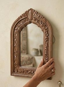 Vintage Gold Resin <b>Rectangle</b> <b>Mirror</b> Frame Decorative <b>Wall</b> Hanging Ornament French Country Housewarming Home Decor - Product Image 4
