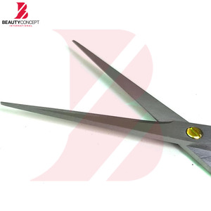 Ciseaux de barbier professionnels en plastique bicolore rouge et noir élégants pour hommes et femmes, vente en gros, pour salon de coiffure - Product Image 3