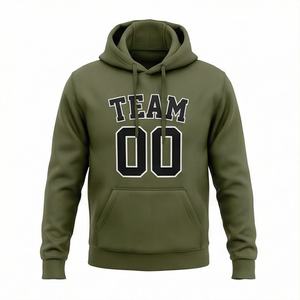 Sudadera con Capucha Personalizada con Nombre y Número, Patrón Tejido Impreso, para Eventos Deportivos, Entrenamientos, Ropa Deportiva, Precio de Fábrica al por Mayor - Product Image 1