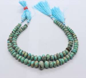 Cuentas facetadas de turquesa de Arizona AAA, 7-12 mm, cuentas de piedras preciosas de turquesa, 9 pulgadas, cuentas naturales de turquesa de Arizona - Product Image 4