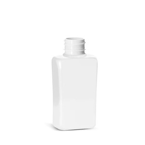 Envase Cosmético Personalizado para Crema Corporal o Loción, Tapa Abatible, Impresión Serigráfica, Botella Plana de Plástico PET de 250 ml, Color Personalizado - Product Image 1