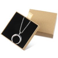 Coffrets cadeaux pour bijoux Boîtes à bijoux en carton, coffrets cadeaux multi-tailles pour bracelets, boucles d'oreilles, colliers, cadeaux pour bijoux (marron)