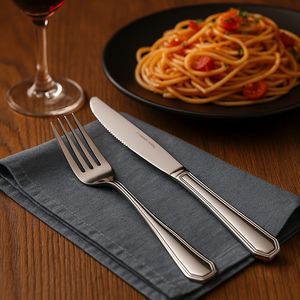 Set di posate di lusso in acciaio inossidabile da 16 pezzi, servizio di posate premium per la tavola, 4 forchette e coltelli per la casa - Product Image 4