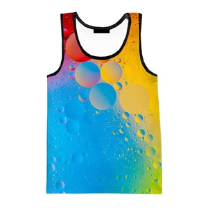 Camiseta sin mangas con estampado gráfico para hombre, camiseta ligera y transpirable sin mangas para gimnasio, chaleco para culturismo y fitness - Product Image 1