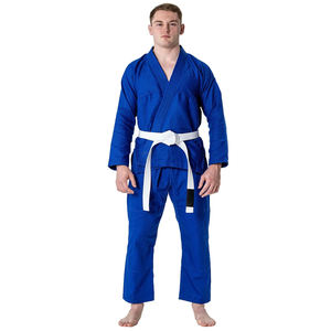 Men's <b>Blue</b> Judo Uniform 100% Cotton Breathable Martial Arts Wear Regular Fit Adult Size - Product Image 1