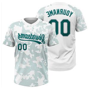 Camiseta de béisbol Lisa personalizada, camiseta de béisbol para hombre, camisetas con botones, camisetas de béisbol deportivas de equipo activo, cuello en V, manga corta - Product Image 4