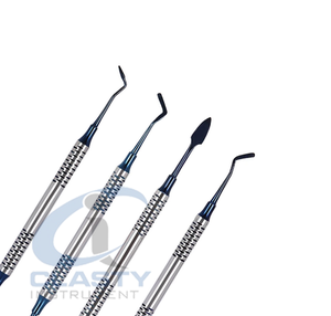 Ensemble de 6 instruments dentaires manuels pour composites, en acier inoxydable, réutilisables, avec poignée ergonomique, outils de nettoyage des dents - Product Image 5