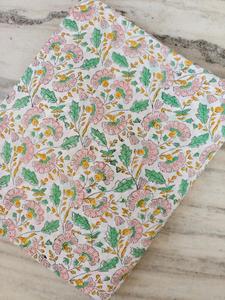 Tela de Algodón Hecha a Mano en India, Tela Estampada a Mano Sanganeri de Jaipur, Material para Confección de Vestidos - Product Image 4