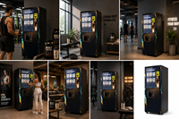 Nouvelle machine distributrice intelligente de poudre de protéines de lactosérum Sapoe avec mélangeur, machine distributrice de protéines pour salle de sport, usage commercial