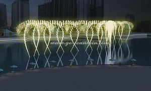 Fuente de Aireación Flotante para Exteriores de Gran Tamaño y Calidad Premium, con Chorro Alto, Pantalla LED, Iluminada, Moderna, de Acero Inoxidable Pulido para Jardín - Product Image 3