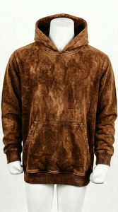 Sweat à capuche en coton unisexe coupe classique pour l'hiver, tissu doux et confortable, style streetwear décontracté, motif à carreaux, poche, anti-plis - Product Image 5